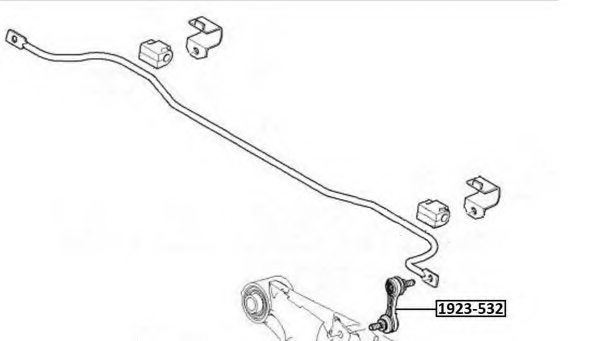 ASVA 1923-532 Rod/Strut, stabiliser
